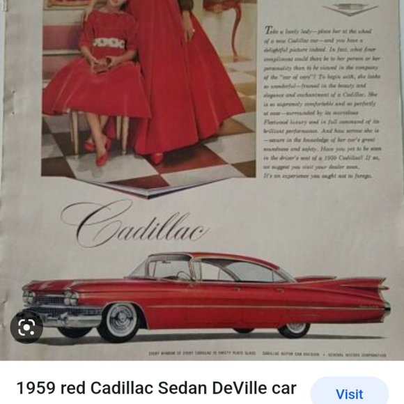 VTG 1950s Cadillac Ad Pin Up Taffeta Full Circle Skirt DRESS Glam Pin Up Scarce - Picture 2 of 12